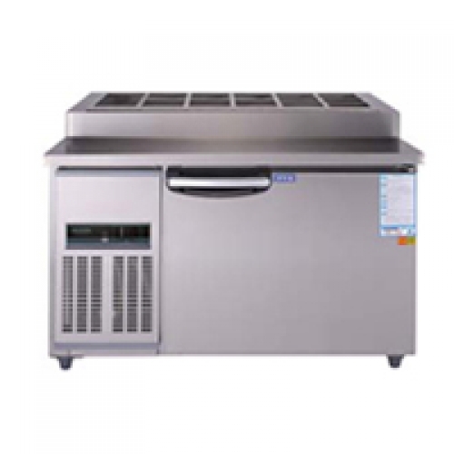 우성 업소용 김밥 냉장고 토핑테이블 WSM-120RBT(10/1도어) 테이블 반찬 토핑 냉장고
