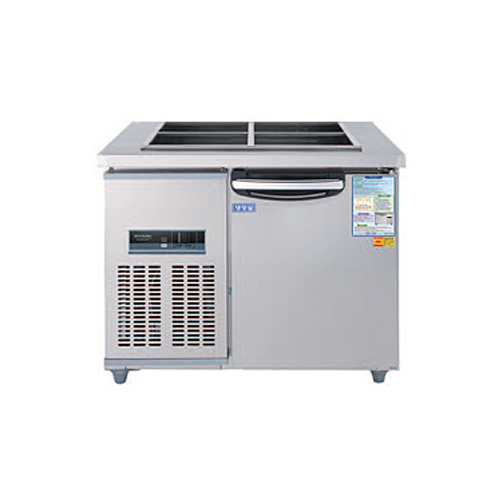 우성 업소용 반찬 냉장고 찬밧드 900 WSM-090RB(메탈) 주방 테이블 냉장고