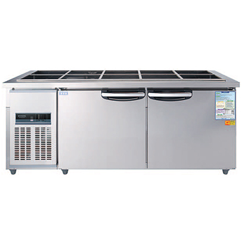 우성 업소용 반찬 냉장고 찬밧드 1800 WSM-180RB(메탈) 주방 테이블 냉장고