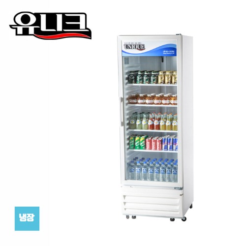 유니크대성 직접냉각방식 수직형 냉장쇼케이스 음료냉장고 WRS-452RAR-L
